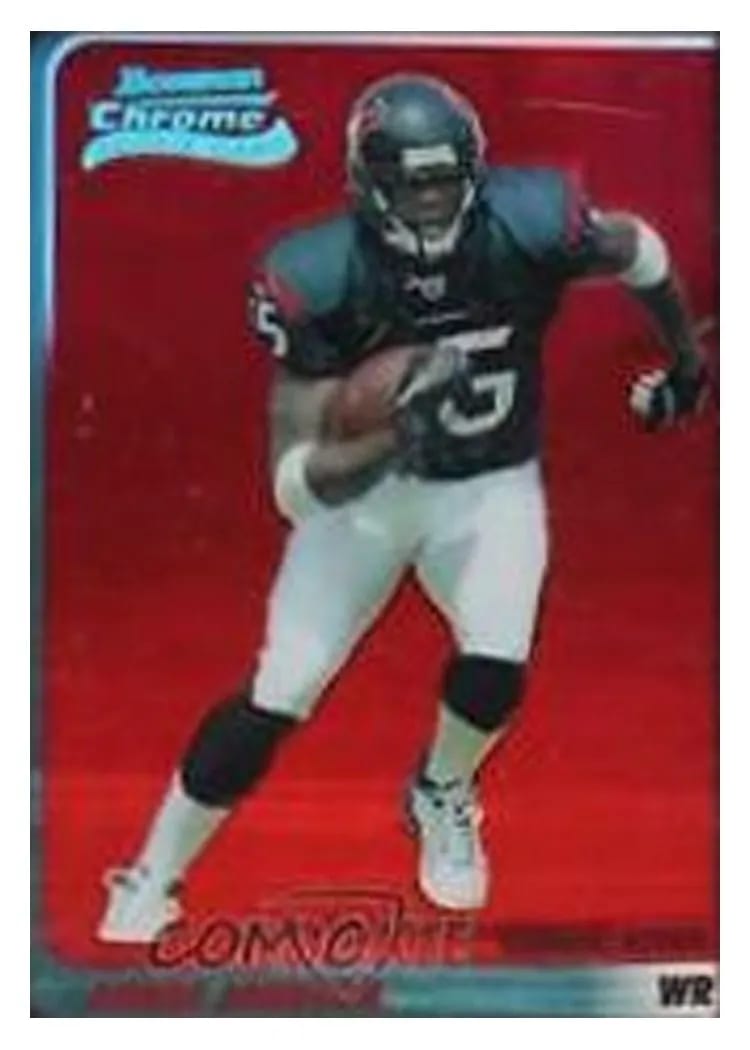 2003 Bowman Chrome Andre Johnson Red Refractor #195 card