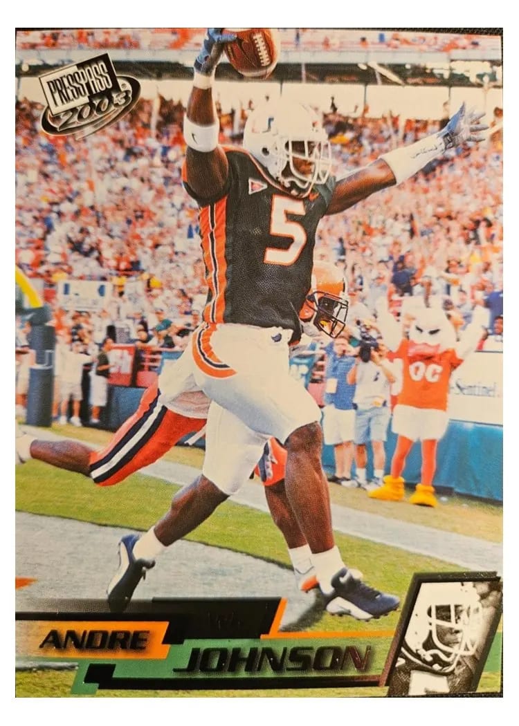 2003 Press Pass Andre Johnson #25 card