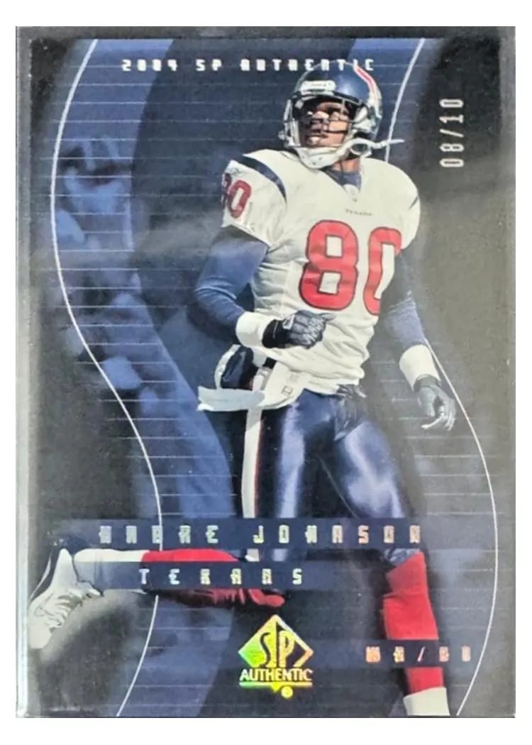 2004 SP Authentic Andre Johnson Black #36 card