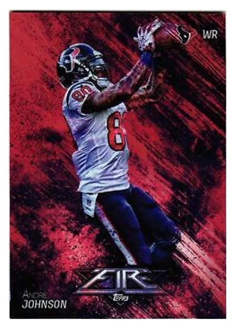 2014 Topps Fire Andre Johnson Flame Foil #15 card