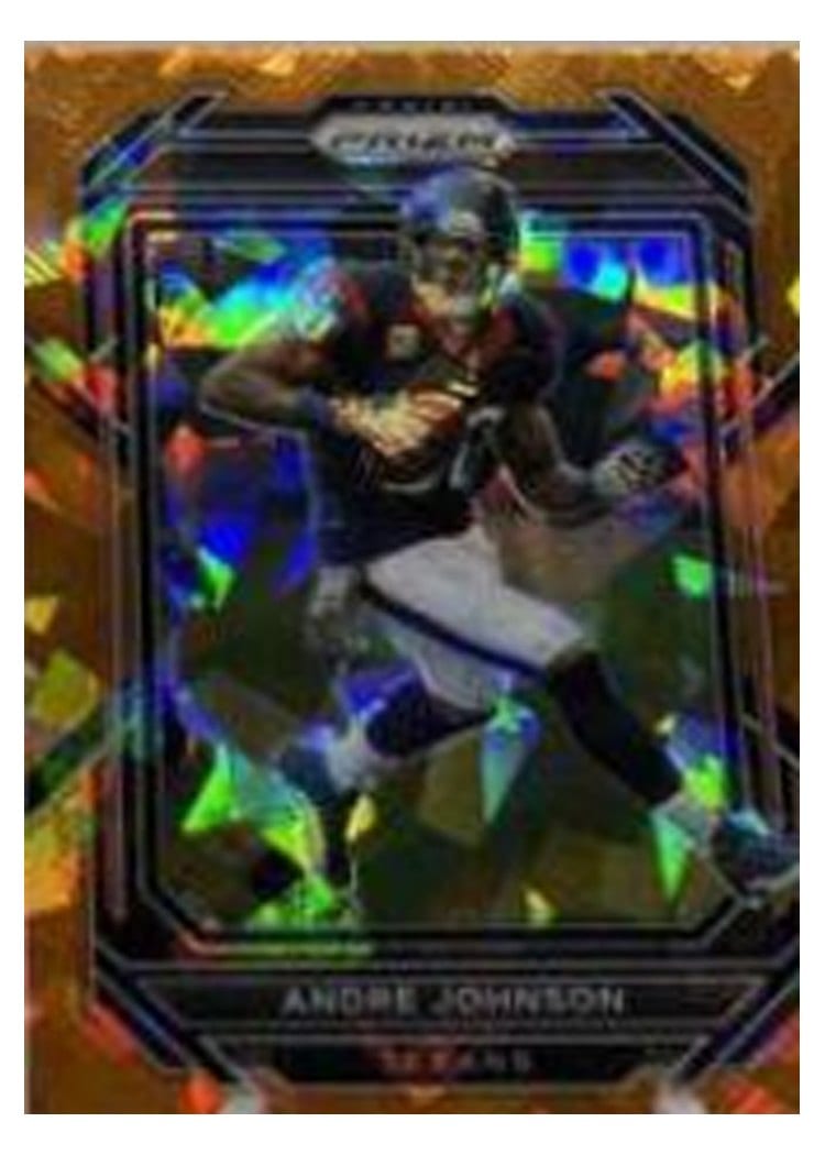 2022 Panini Prizm Base Set Andre Johnson Orange Ice #120 card