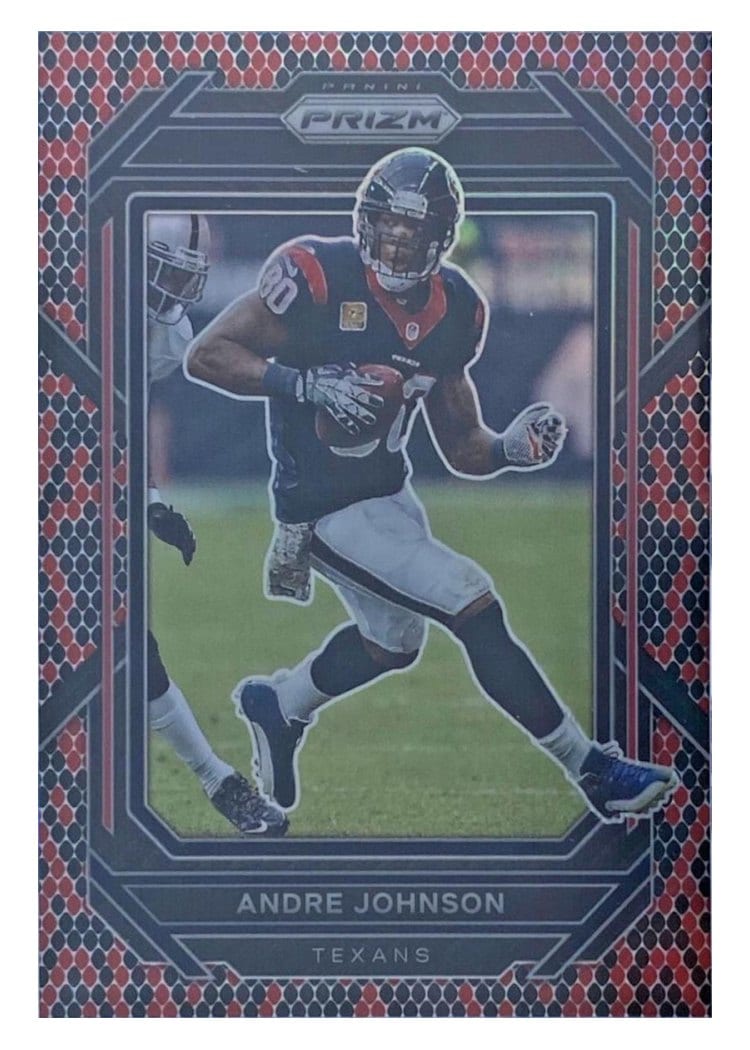 2022 Panini Prizm Base Set Andre Johnson Snakeskin #120 card