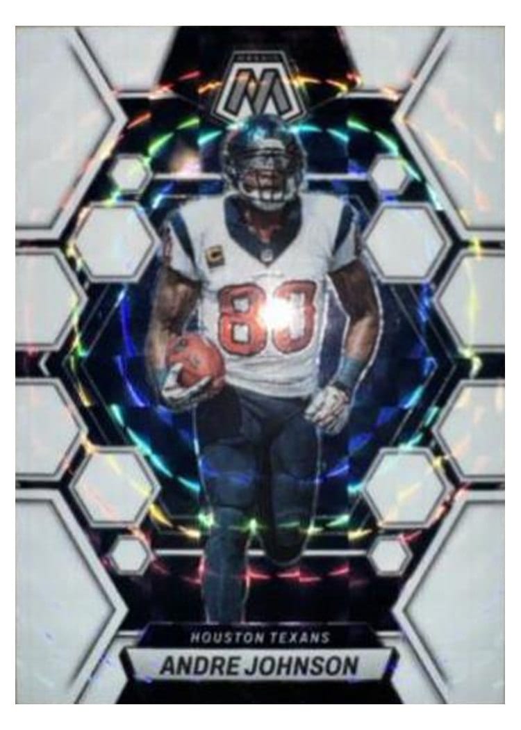2023 Panini Mosaic Base Set Andre Johnson White Sparkle #92 card