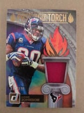 2025 Donruss Passing the Torch Jerseys Andre Johnson / Jayden Higgins #PTJ-HOU card