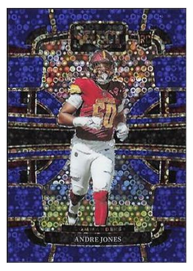 2023 Panini Select Base Set Andre Jones Blue Disco Prizm #98 card