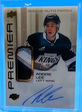 2024-25 Upper Deck Premier Acetate Auto Patch Rookies Andre Lee #AR-AL card