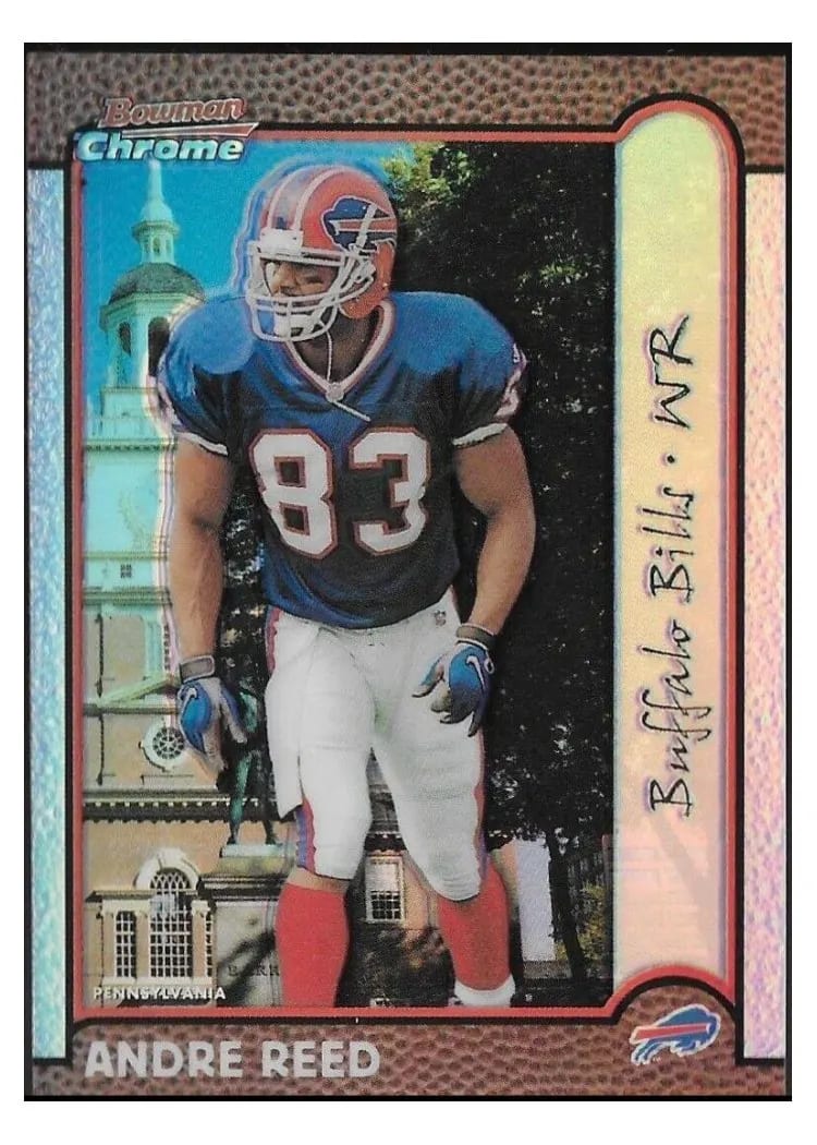 1999 Bowman Chrome Andre Reed #67 card