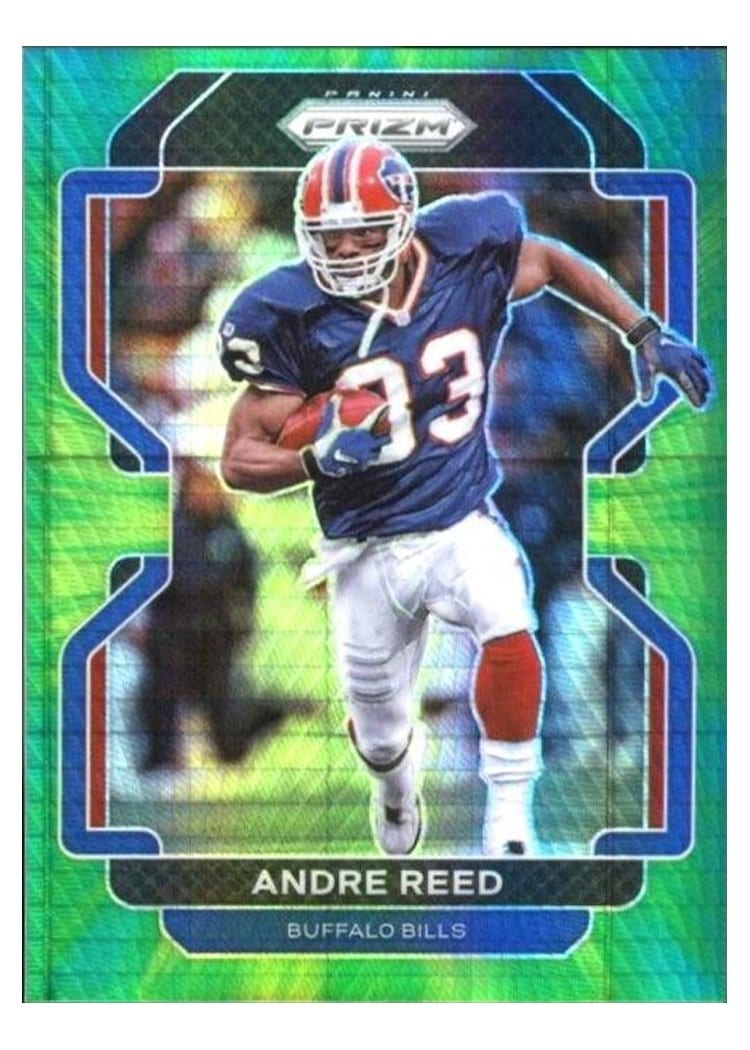 2021 Panini Prizm Base Set Andre Reed Green Prizm #124 card