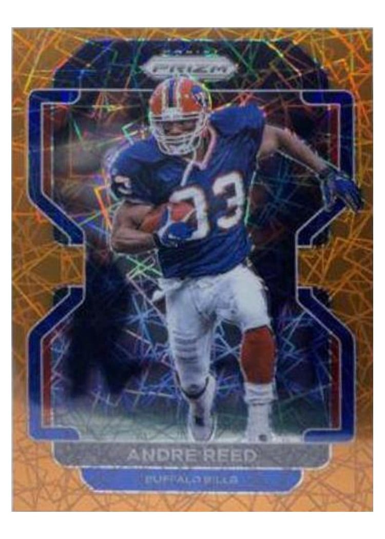 2021 Panini Prizm Base Set Andre Reed Orange Lazer Prizm #124 card