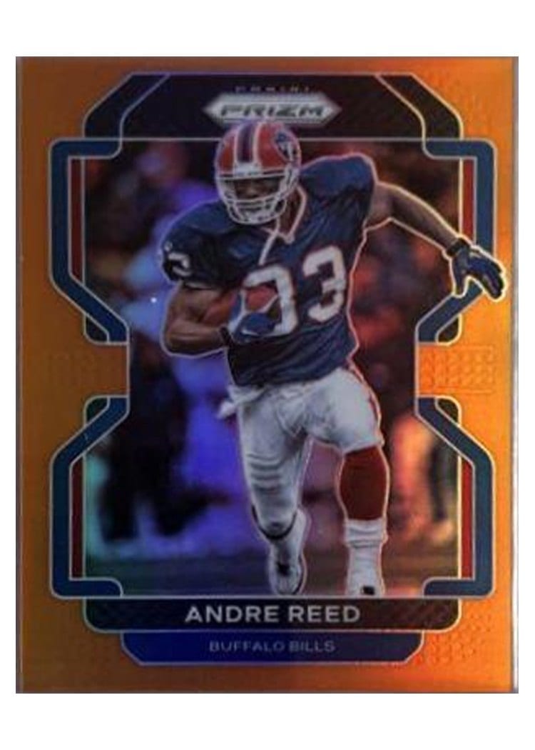 2021 Panini Prizm Base Set Andre Reed Orange Prizm #124 card