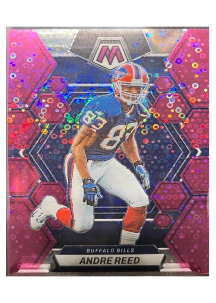 2023 Panini Mosaic Base Set Andre Reed No Huddle Pink #25 card