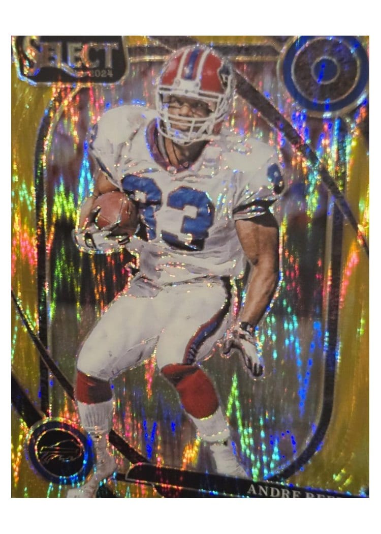 2024 Panini Select Base Set Andre Reed Gold Prizm Shock #205 card