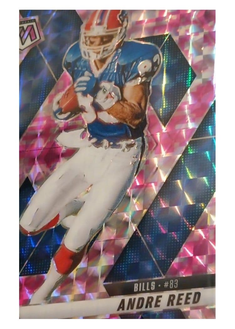 2025 Panini Mosaic Base Set Andre Reed Camo Pink #162 card