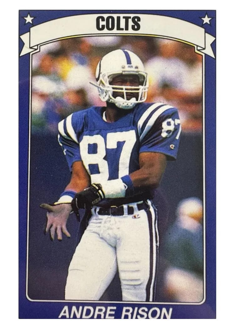 1990 Panini Sticker Andre Rison #75 card