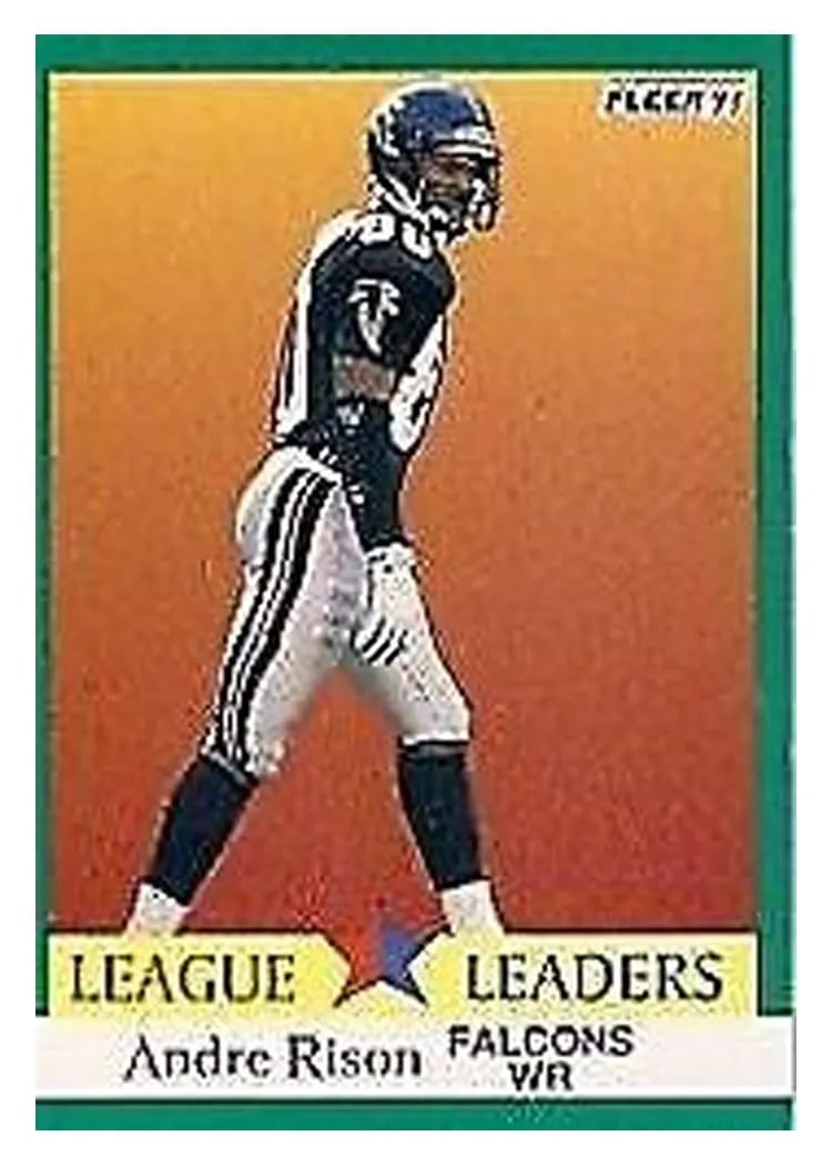 1991 Fleer Andre Rison #412 card