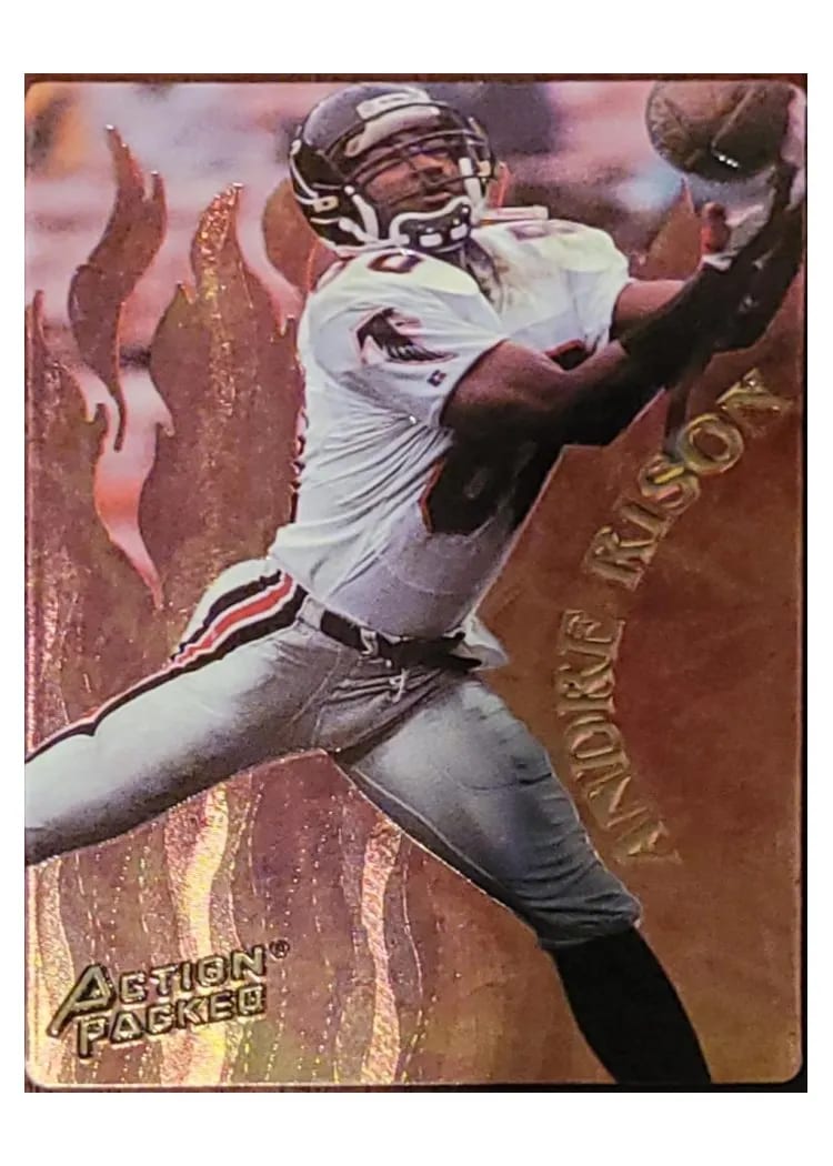 1994 Action Packed Catching Fire Andre Rison #R4 card