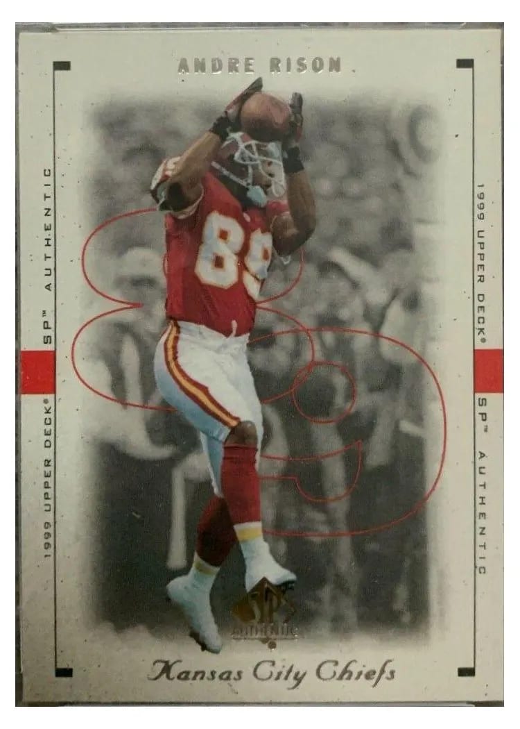 1999 SP Authentic Andre Rison #42 card