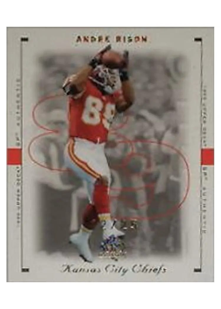 1999 SP Authentic Andre Rison Excitement Gold #42 card