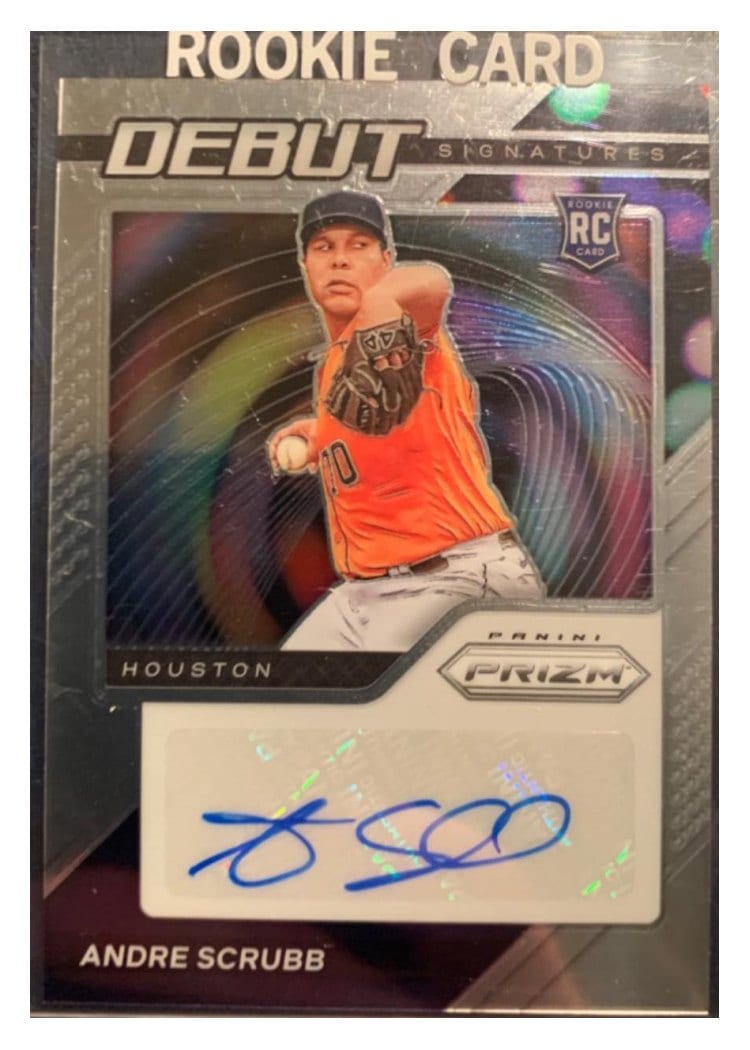2021 Panini Prizm Debut Signatures Andre Scrubb #DS-AS card