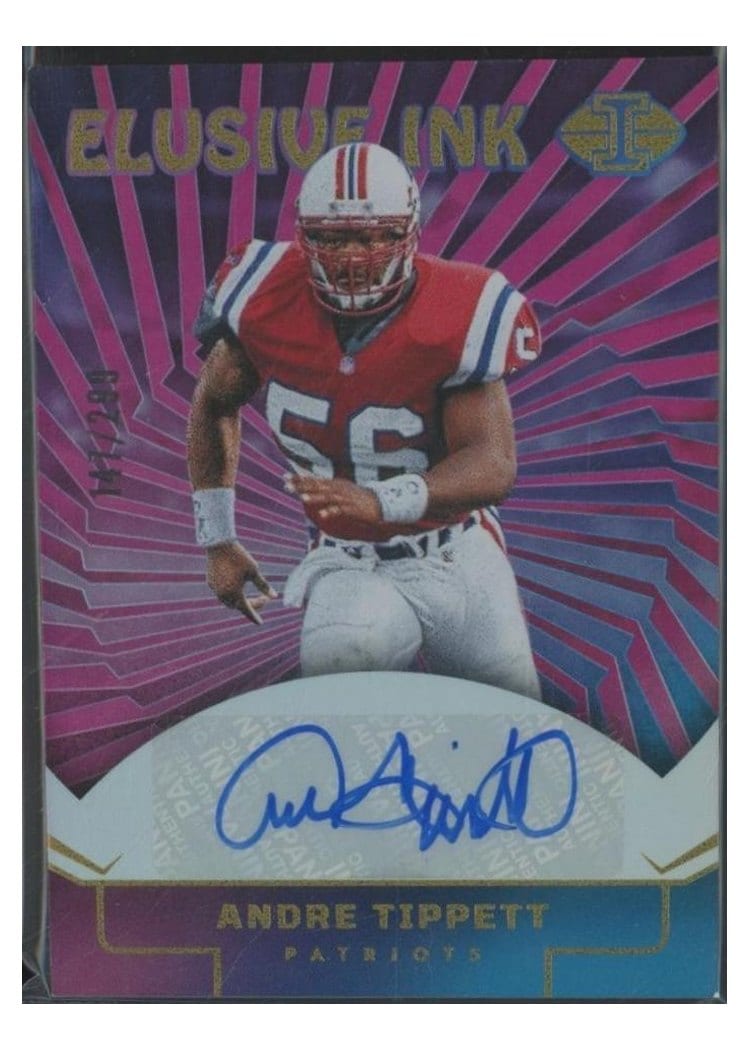 2024 Panini Illusions Elusive Ink Andre Tippett #11 card