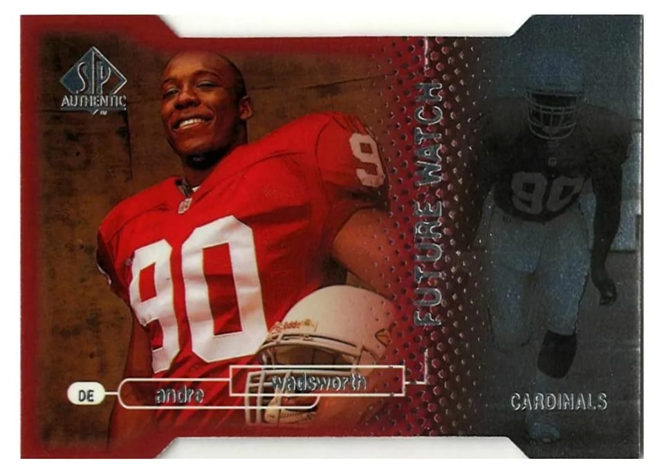1998 SP Authentic Andre Wadsworth Die Cut #1 card