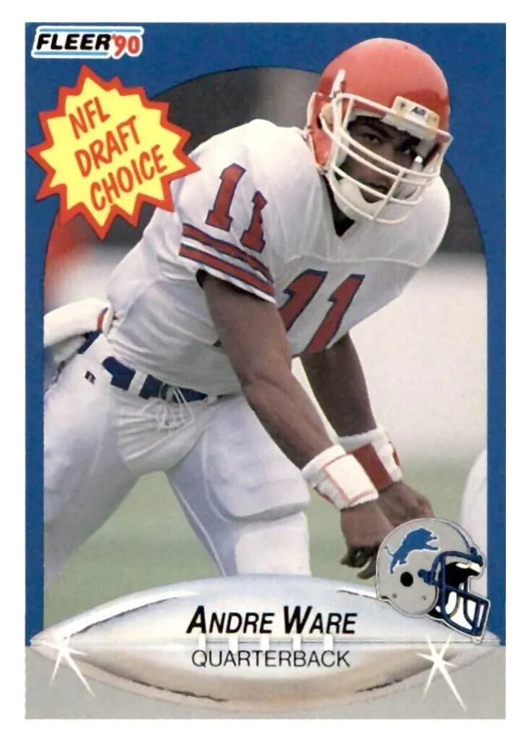 1990 Fleer Andre Ware #103 card