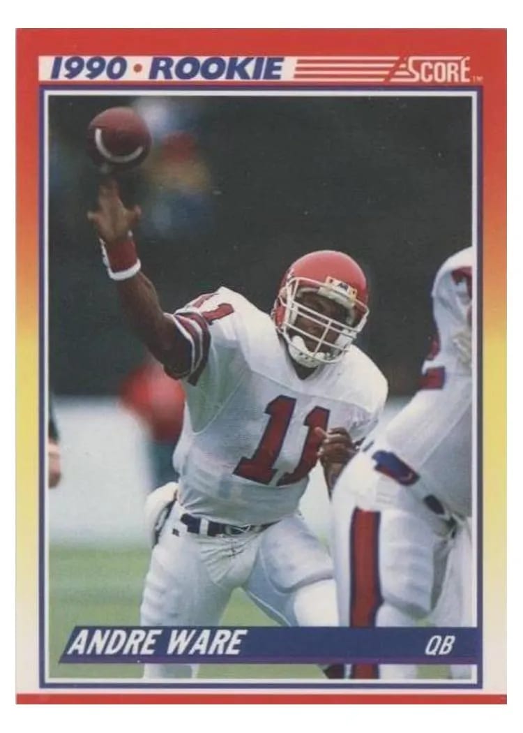 1990 Panini Score Andre Ware #292 card