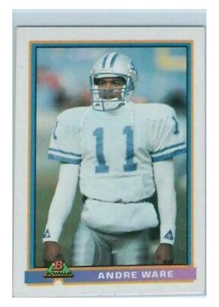 1991 Bowman Andre Ware #154 card