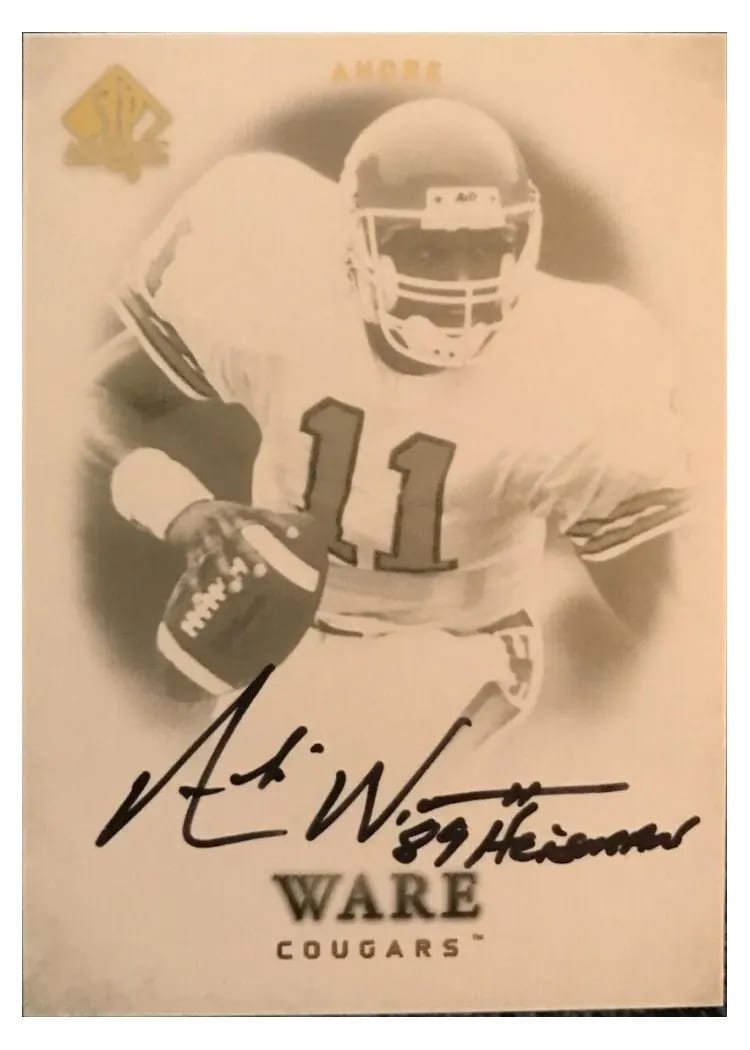 2012 SP Authentic Andre Ware #133 card
