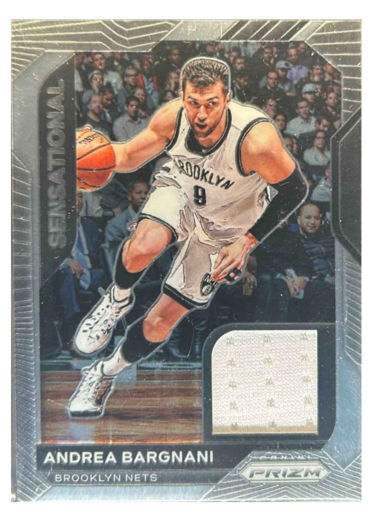 2020-21 Panini Prizm Sensational Swatches Andrea Bargnani #SSW-ABA card