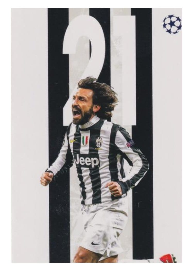 2025-26 Topps UEFA Club Competitions Best of the Best: Legendary Numbers Autographs Andrea Pirlo #BBA-AP card