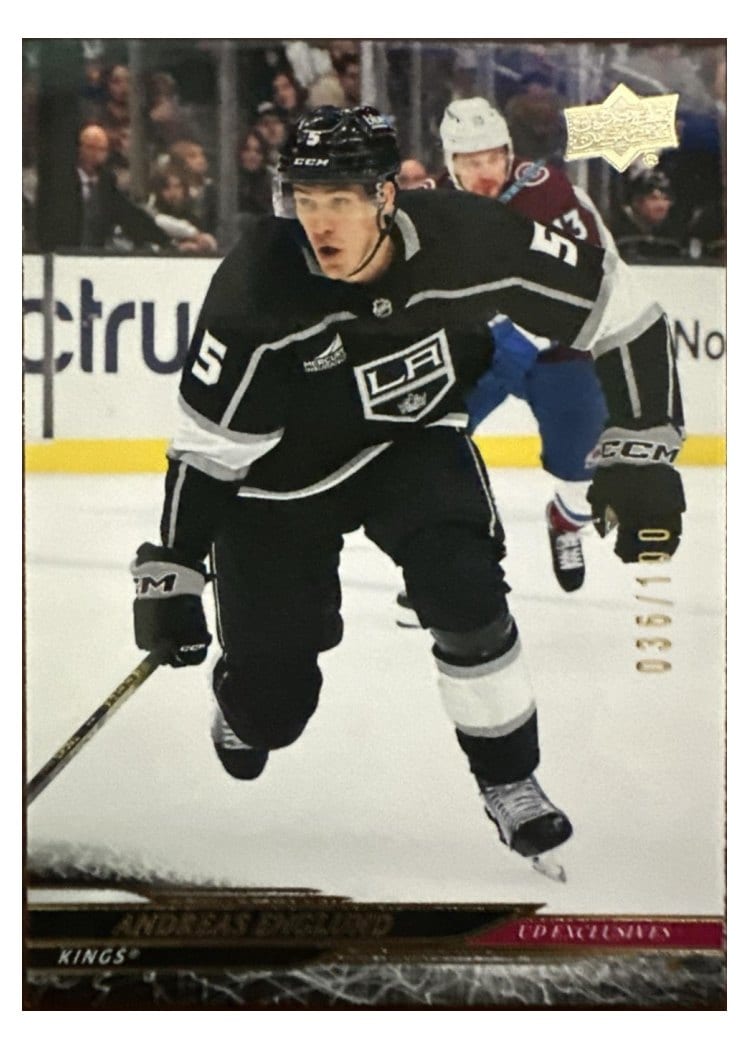 2024-25 Upper Deck Base Set Andreas Englund Exclusive #327 card
