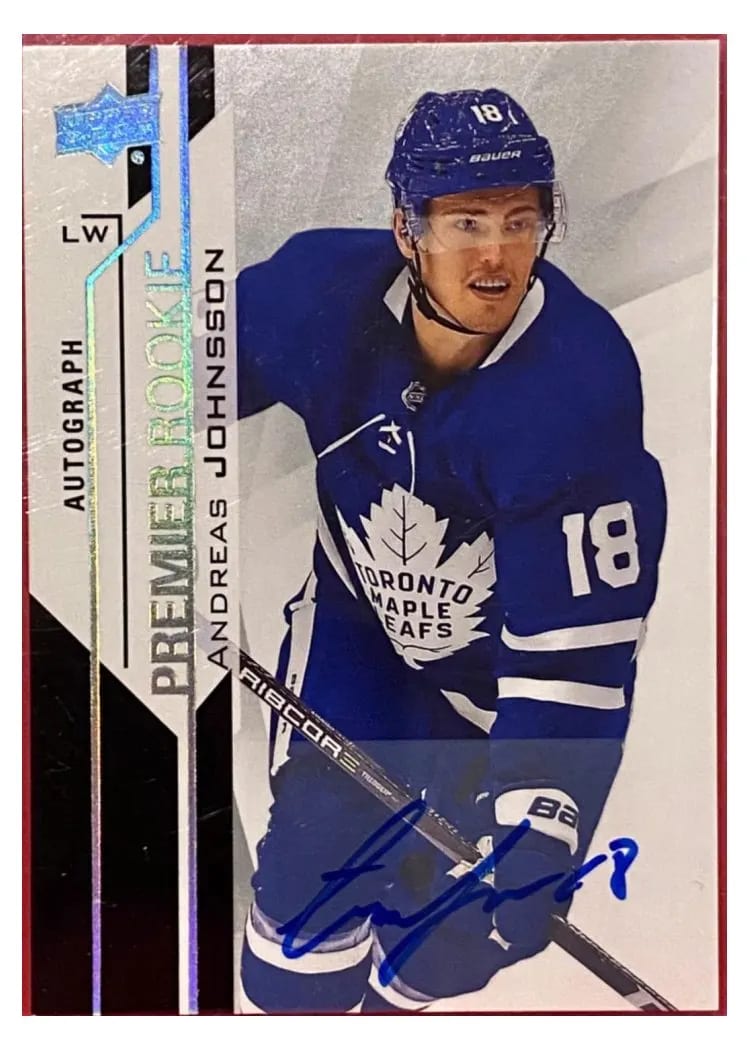 2018 Upper Deck Premier Andreas Johnsson #83 card