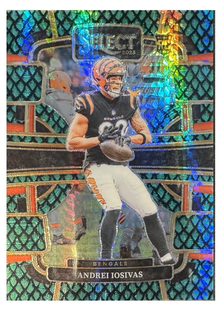 2023 Panini Select Base Set Andrei Iosivas Dragon Scale Prizm #21