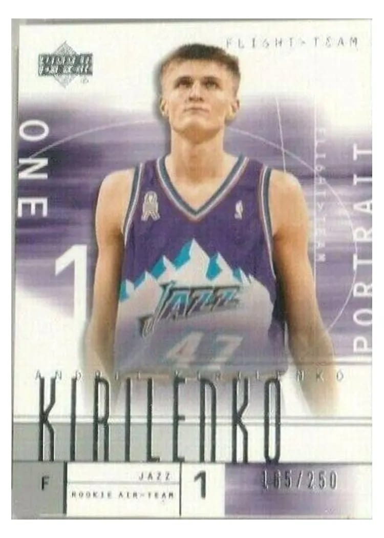 2001 Upper Deck Flight Team Andrei Kirilenko #135 card