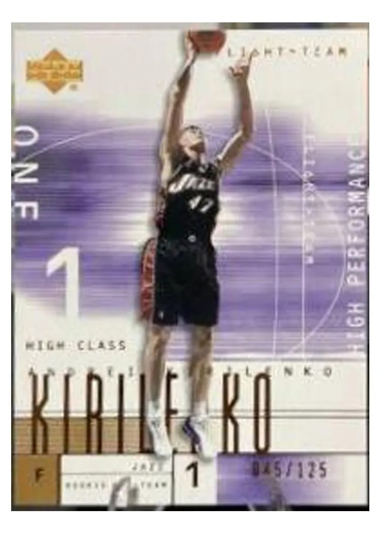 2001 Upper Deck Flight Team Andrei Kirilenko #135 card