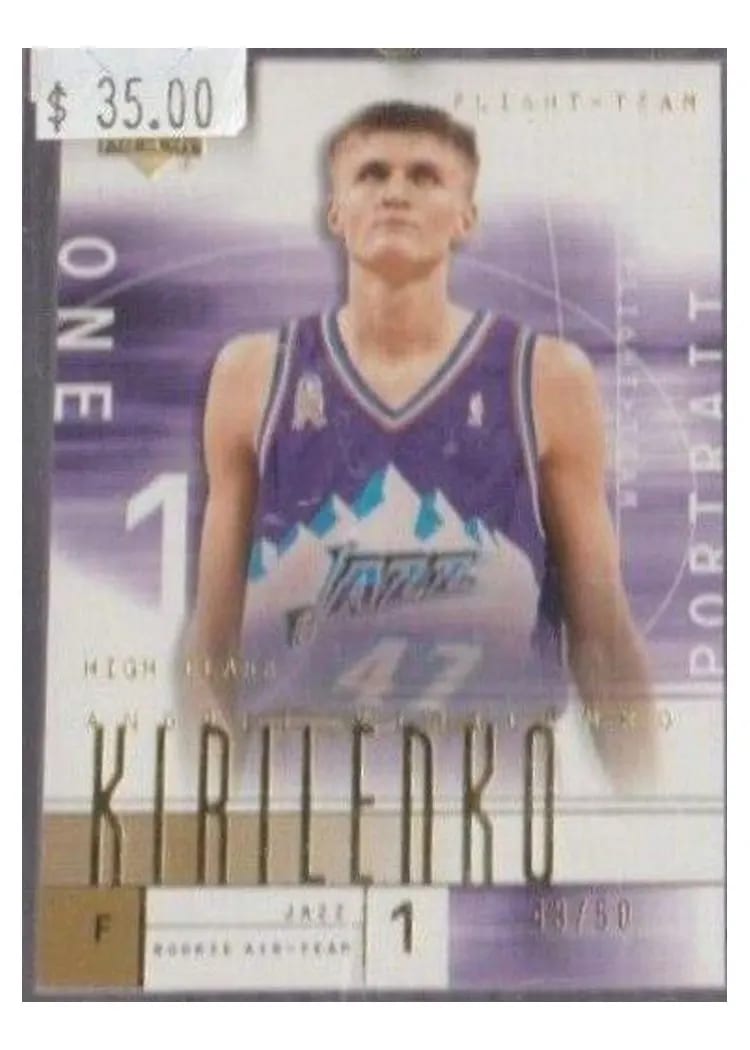 2001 Upper Deck Flight Team Andrei Kirilenko #135 card