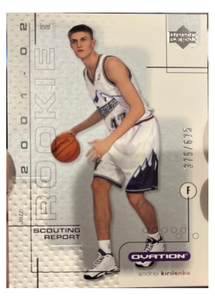 2001 Upper Deck Ovation Andrei Kirilenko #95 card