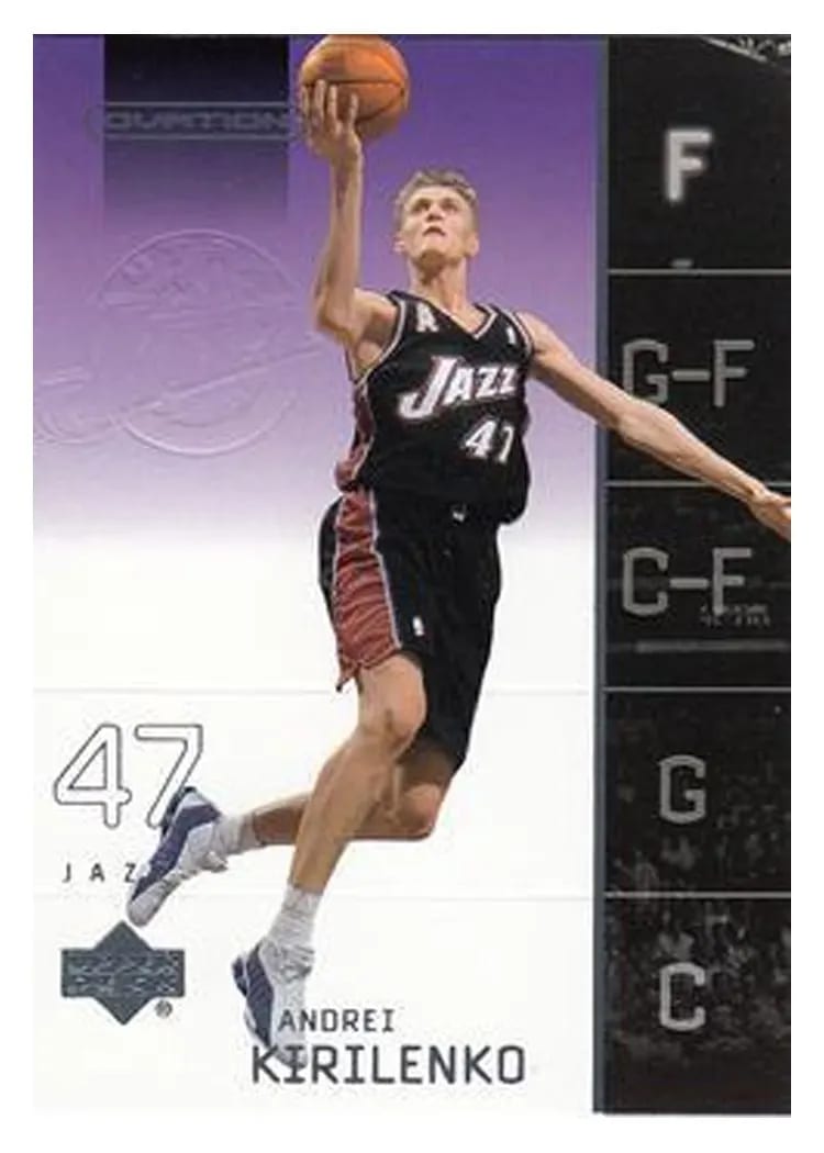 2002 Upper Deck Ovation Andrei Kirilenko #86 card
