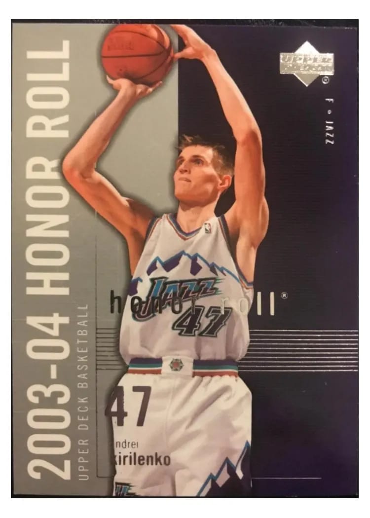 2003 Upper Deck Honor Roll Andrei Kirilenko #85 card