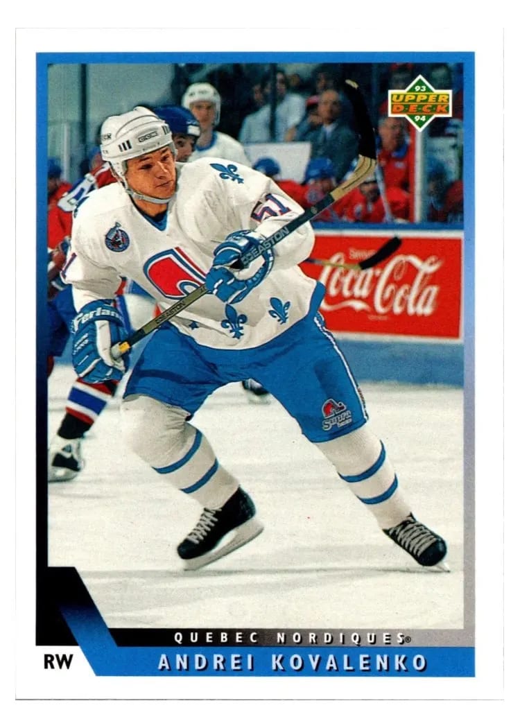 1993 Upper Deck Andrei Kovalenko #85 card