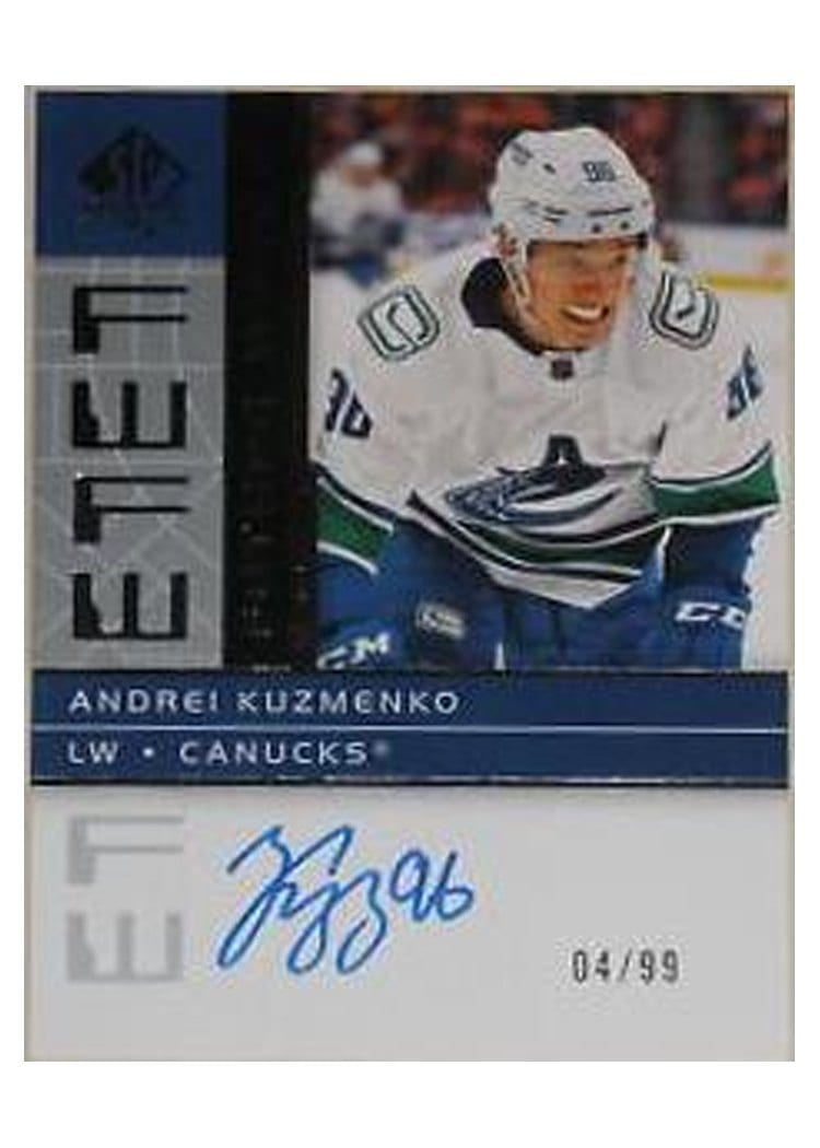 2022-23 SP Authentic 2002-03 Retro - Autographed Future Watch Andrei Kuzmenko #RFWA2-AK card