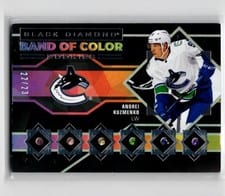 2022-23 Upper Deck Black Diamond Band of Color Rookies Andrei Kuzmenko #BCR-AK card