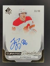 2024-25 SP Authentic Curated Signatures Andrei Kuzmenko #SPC-AK card