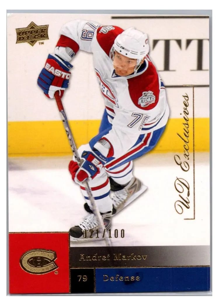 2009 Upper Deck Andrei Markov UD Exclusives #15 card