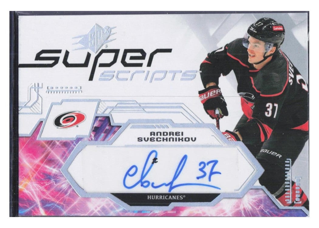 2023-24 SPx Superscripts Andrei Svechnikov #SS-AS card