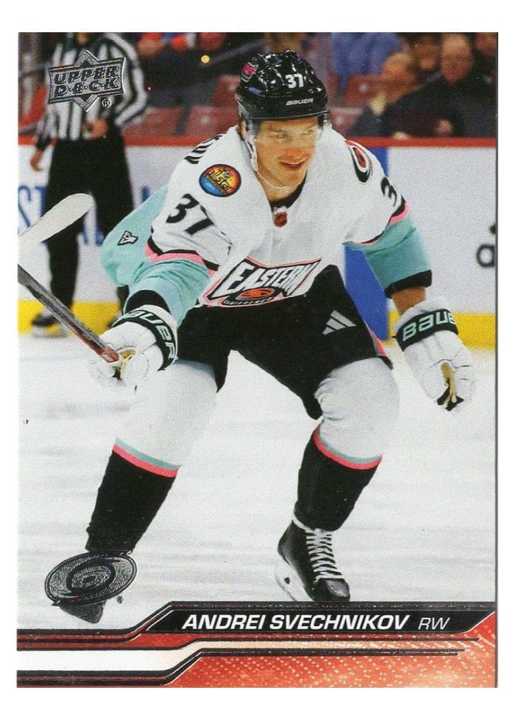 2023-24 Upper Deck Base Set Andrei Svechnikov #684 card