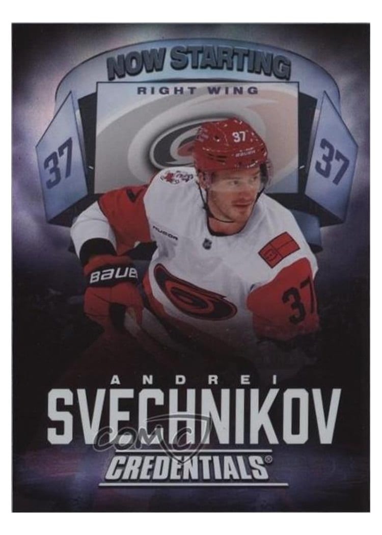2025-26 Upper Deck Credentials Now Starring Andrei Svechnikov #NS-18 card