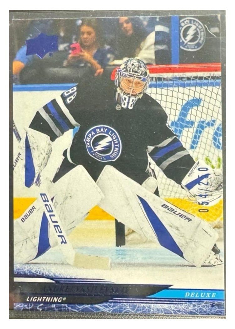2024-25 Upper Deck Base Set Andrei Vasilevskiy Deluxe #405 card
