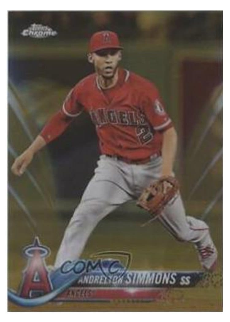 2018 Topps Chrome Base Set Andrelton Simmons #97 card